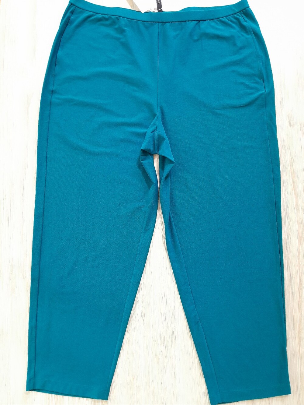 Eileen Fisher Tapered Ankle Pants Jewel Teal